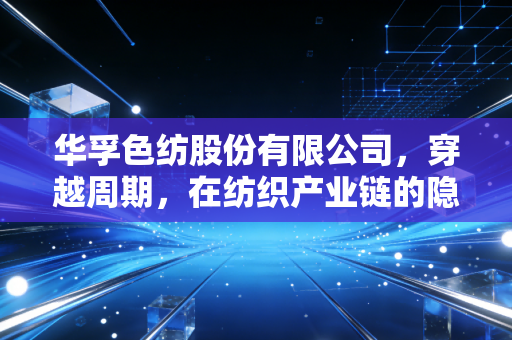 华孚色纺股份有限公司，穿越周期，在纺织产业链的隐形战场寻找新色彩