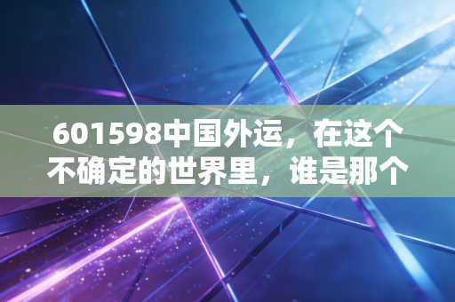 601598中国外运，在这个不确定的世界里，谁是那个最靠谱的搬运工？