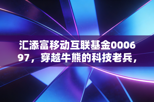 汇添富移动互联基金000697，穿越牛熊的科技老兵，现在还能上车吗？