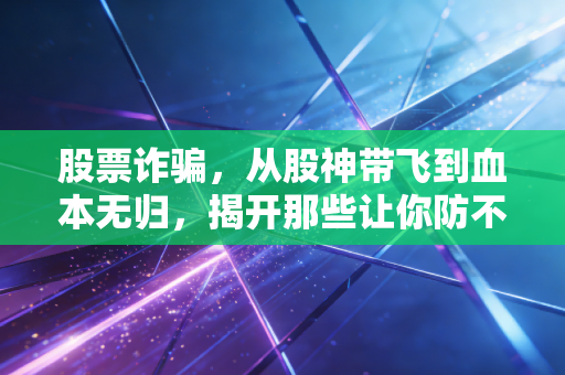 股票诈骗，从股神带飞到血本无归，揭开那些让你防不胜防的财富收割局