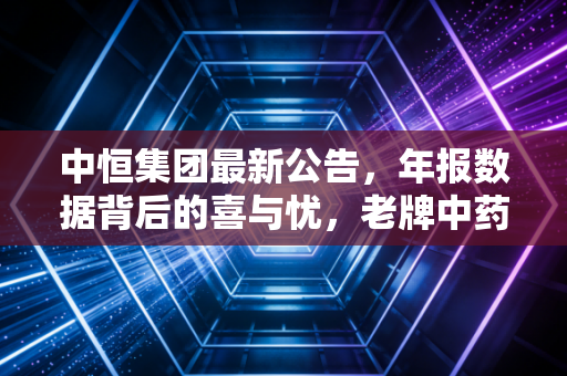 中恒集团最新公告，年报数据背后的喜与忧，老牌中药企业的突围战究竟怎么打？