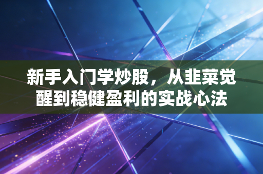 新手入门学炒股,从韭菜觉醒到稳健盈利的实战心法
