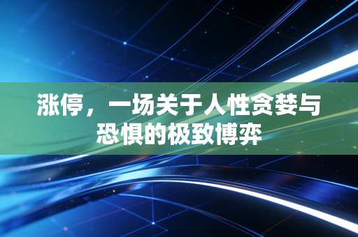 涨停，一场关于人性贪婪与恐惧的极致博弈