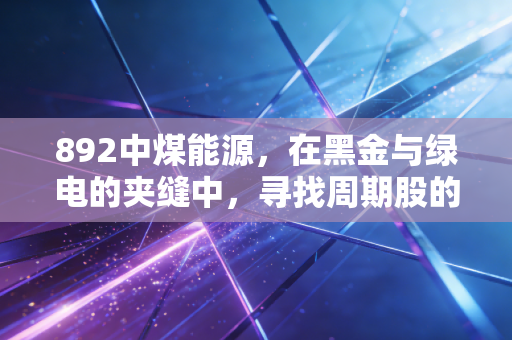 892中煤能源,在黑金与绿电的夹缝中,寻找周期股的确定性