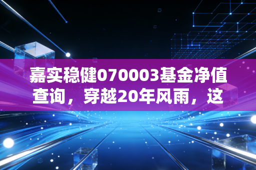 嘉实稳健070003基金净值查询,穿越20年风雨,这只老将还能稳住你的钱袋子吗?