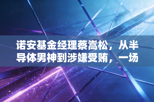诺安基金经理蔡嵩松，从半导体男神到涉嫌受贿，一场关于欲望、信仰与代价的金融大戏