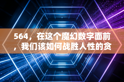 564，在这个魔幻数字面前，我们该如何战胜人性的贪婪与恐惧？