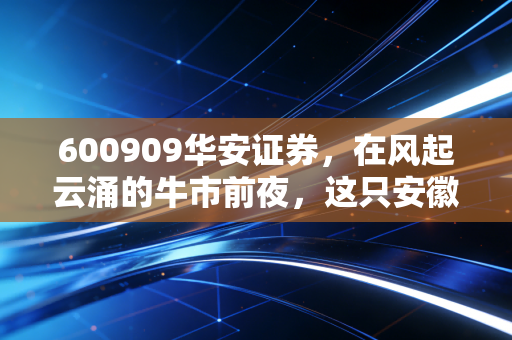 600909华安证券,在风起云涌的牛市前夜,这只安徽老炮是否值得你重仓?