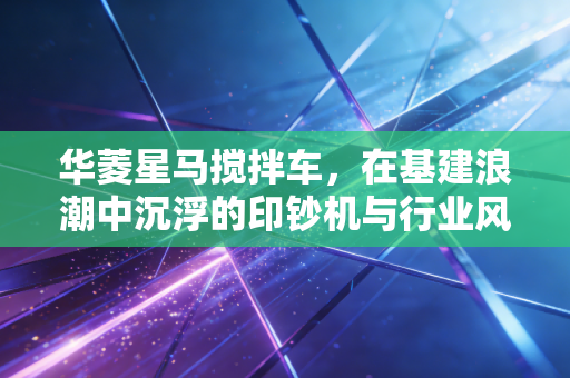 华菱星马搅拌车,在基建浪潮中沉浮的印钞机与行业风向标