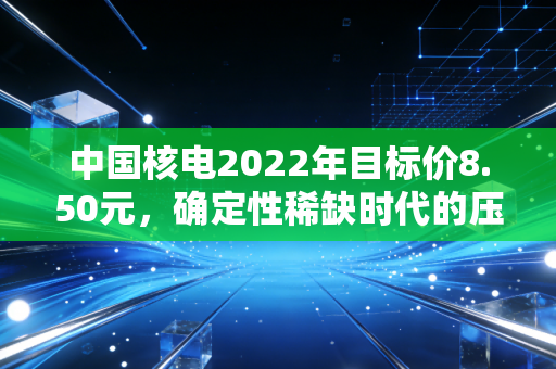 中国核电2022年目标价8.50元，确定性稀缺时代的压舱石