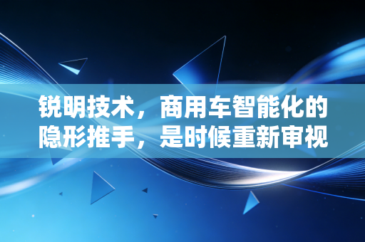 锐明技术，商用车智能化的隐形推手，是时候重新审视这只细分龙头了吗？