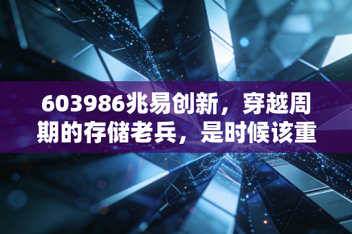603986兆易创新,穿越周期的存储老兵,是时候该重新认识它了?