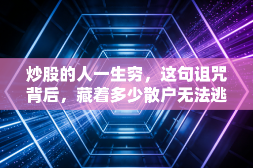 炒股的人一生穷,这句诅咒背后,藏着多少散户无法逃脱的宿命?