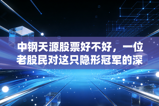 中钢天源股票好不好，一位老股民对这只隐形冠军的深度掏心窝分析