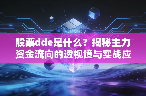 股票dde是什么？揭秘主力资金流向的透视镜与实战应用