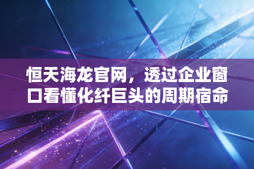 恒天海龙官网，透过企业窗口看懂化纤巨头的周期宿命与绿色突围