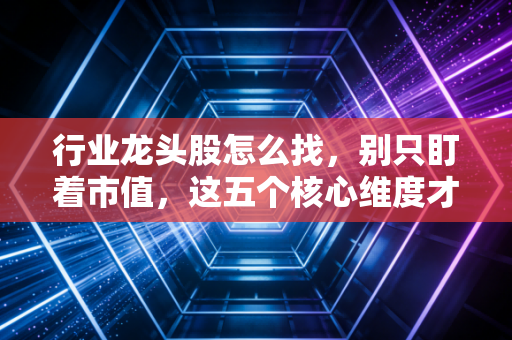 行业龙头股怎么找,别只盯着市值,这五个核心维度才是赚钱的硬道理