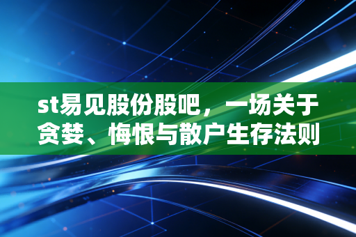 st易见股份股吧，一场关于贪婪、悔恨与散户生存法则的深刻反思