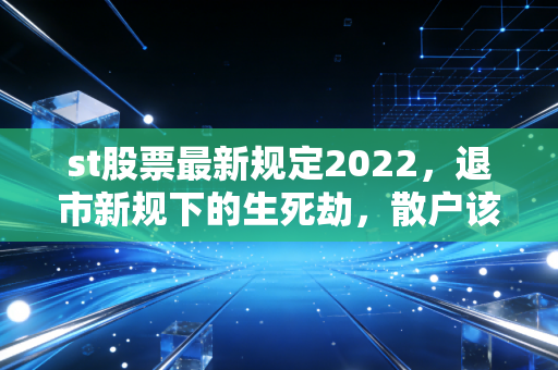st股票最新规定2022，退市新规下的生死劫，散户该如何避开地雷阵？