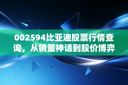 002594比亚迪股票行情查询,从销量神话到股价博弈,比亚迪还值得持有吗?
