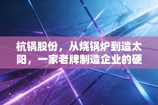 杭锅股份，从烧锅炉到造太阳，一家老牌制造企业的硬核突围