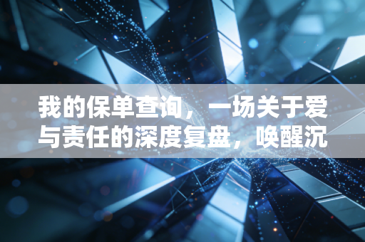 我的保单查询，一场关于爱与责任的深度复盘，唤醒沉睡的隐形财富