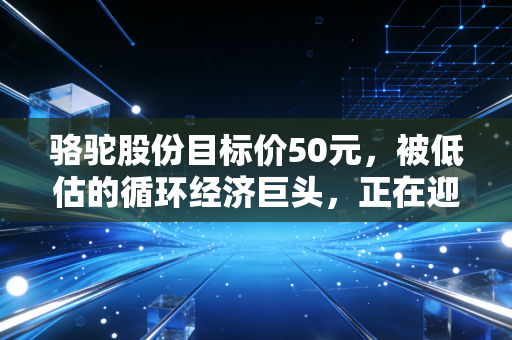骆驼股份目标价50元，被低估的循环经济巨头，正在迎来价值重估的爆发时刻