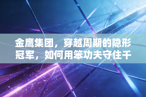 金鹰集团,穿越周期的隐形冠军,如何用笨功夫守住千亿工业版图