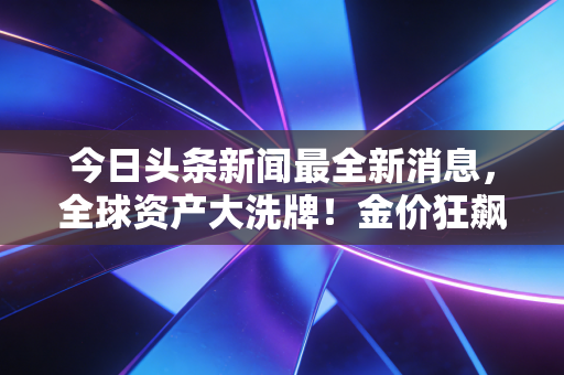 今日头条新闻最全新消息，全球资产大洗牌！金价狂飙、楼市迷雾，普通人的钱袋子到底该往哪放？