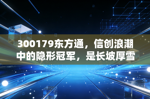 300179东方通，信创浪潮中的隐形冠军，是长坡厚雪还是估值陷阱？