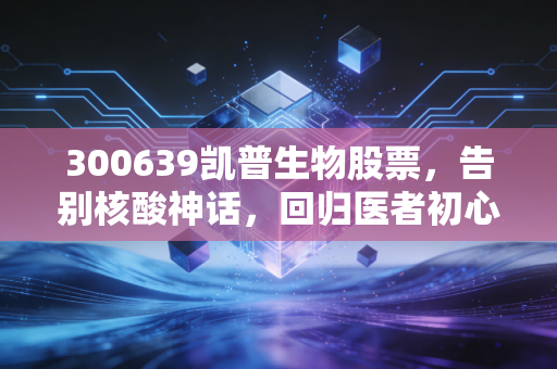 300639凯普生物股票，告别核酸神话，回归医者初心的价值重估