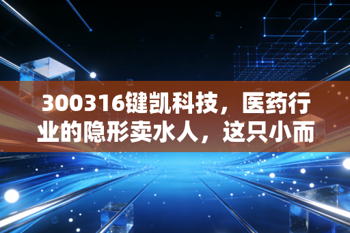 300316键凯科技,医药行业的隐形卖水人,这只小而美的龙头到底能不能拿?