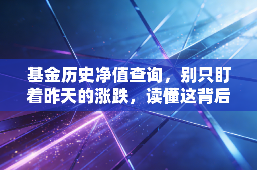 基金历史净值查询，别只盯着昨天的涨跌，读懂这背后的财富真相