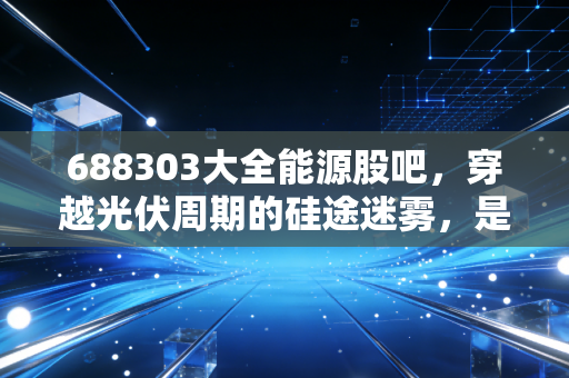 688303大全能源股吧,穿越光伏周期的硅途迷雾,是价值陷阱还是黄金坑?
