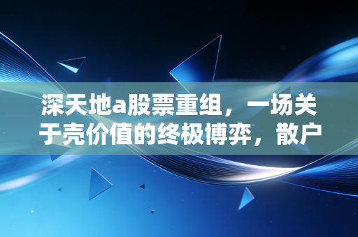 深天地a股票重组，一场关于壳价值的终极博弈，散户该如何避开资本的暗礁？