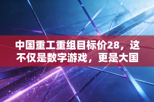 中国重工重组目标价28，这不仅是数字游戏，更是大国重器的价值重估