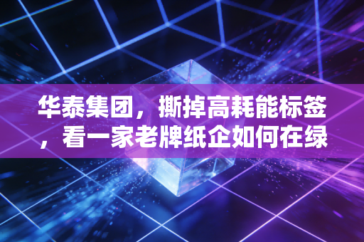 华泰集团，撕掉高耗能标签，看一家老牌纸企如何在绿色浪潮中重生