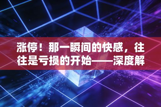 涨停!那一瞬间的快感,往往是亏损的开始——深度解析打板背后的财富密码与人性陷阱