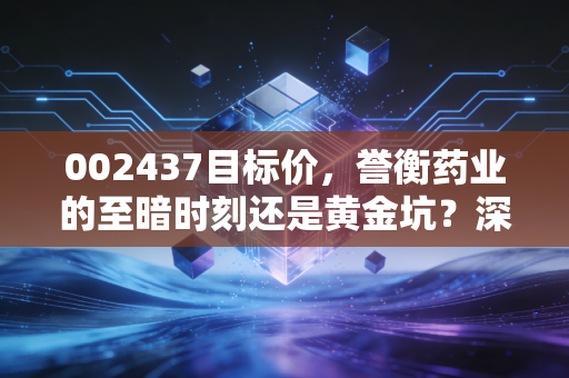 002437目标价，誉衡药业的至暗时刻还是黄金坑？深度拆解与估值展望