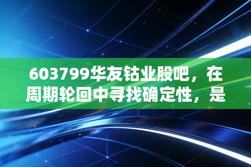 603799华友钴业股吧,在周期轮回中寻找确定性,是钻石底还是半山腰?
