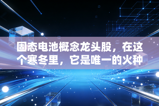 固态电池概念龙头股，在这个寒冬里，它是唯一的火种还是资本的陷阱？