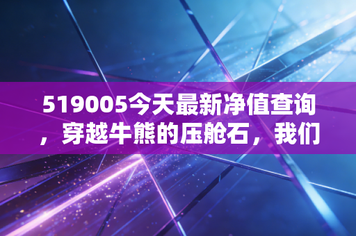 519005今天最新净值查询，穿越牛熊的压舱石，我们在焦虑中寻找什么？
