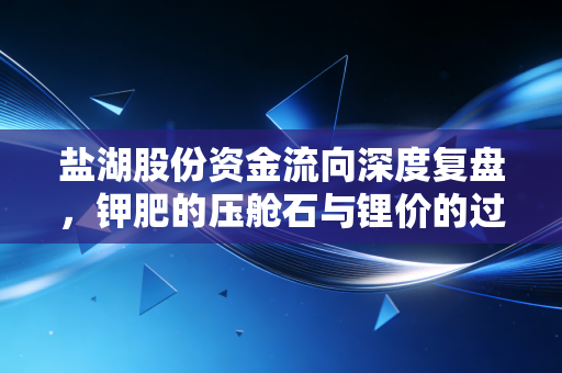 盐湖股份资金流向深度复盘,钾肥的压舱石与锂价的过山车,到底谁在悄悄吸筹?