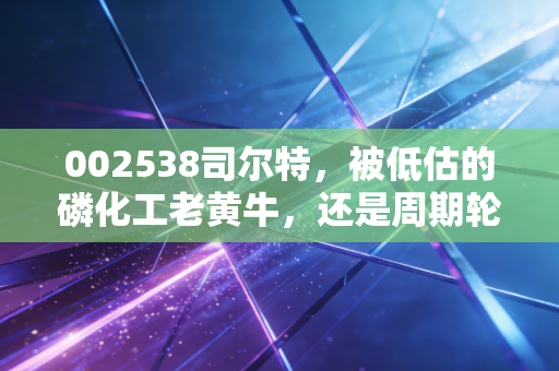 002538司尔特，被低估的磷化工老黄牛，还是周期轮回中的潜力股？