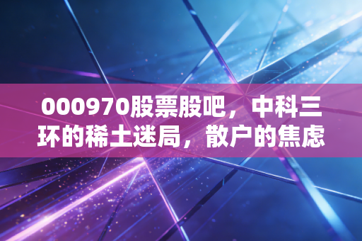 000970股票股吧，中科三环的稀土迷局，散户的焦虑与新能源的星辰大海