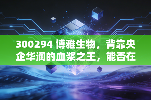 300294 博雅生物，背靠央企华润的血浆之王，能否在集采风暴中笑傲江湖？