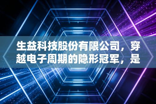 生益科技股份有限公司，穿越电子周期的隐形冠军，是时候重估这家硬核制造巨头了吗？