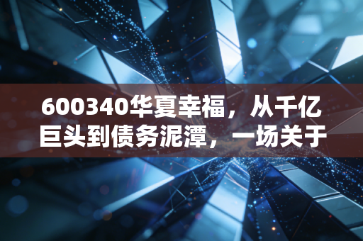 600340华夏幸福，从千亿巨头到债务泥潭，一场关于重生与幻灭的资本大戏
