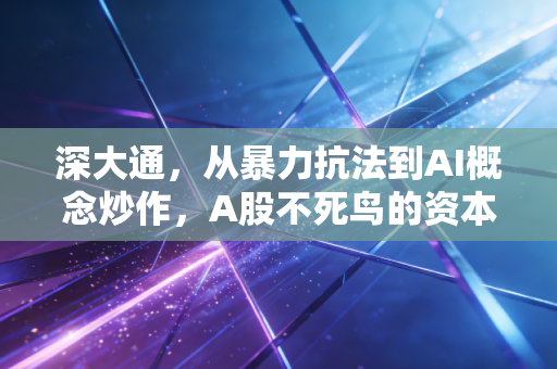 深大通,从暴力抗法到AI概念炒作,A股不死鸟的资本启示录