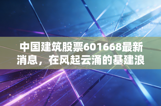中国建筑股票601668最新消息，在风起云涌的基建浪潮中，寻找大象起舞的节奏
